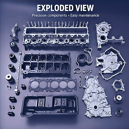 Toyota 2KD-FTV 2.5L D-4D Diesel Engine Long Block Product Information Table best