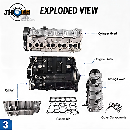 Premium D4EB 2.0L CRDI Diesel Engine Long Block for Hyundai Kia Santa Fe Tucson Sportage best